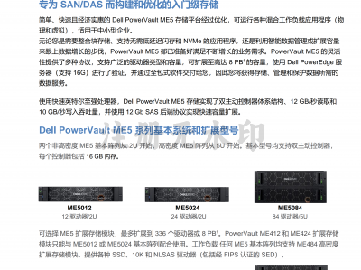 戴尔(DELL)PowerVault ME5系列存储
