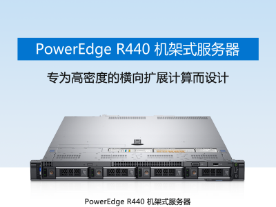  戴尔(DELL)R440 1U机架式服务器
